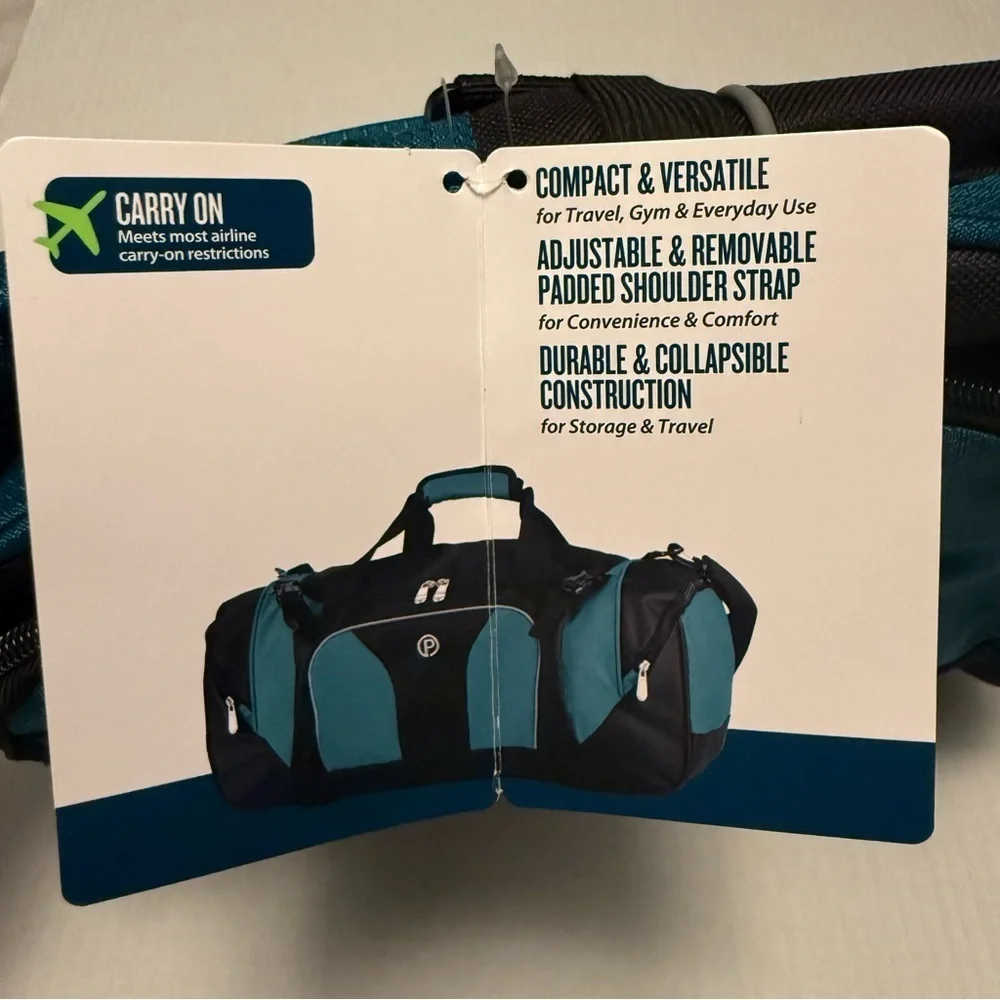 NEW- Protege 22 inch Carry On Sport Duffel Bag Luggage -Travel Gym Collapsible